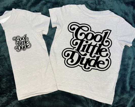 Cool little dude front & back tee