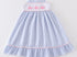 Pink whale seersucker dress