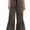 Acid wash flare hem pants- ash black