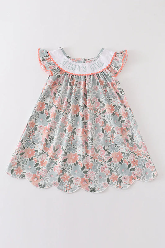 Sage floral mamas girl