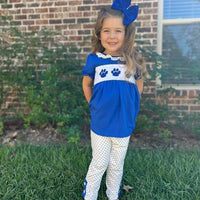 Paw print trio girls set