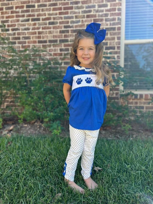 Paw print trio girls set