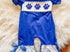 Paw print trio girls romper