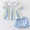 Blue floral baby bloomer