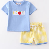 Back to school boys short set
