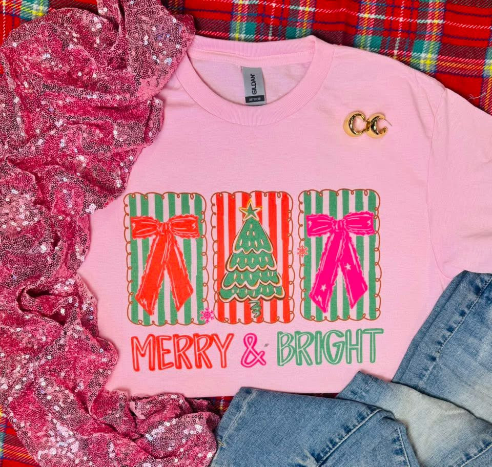 Merry & bright tees