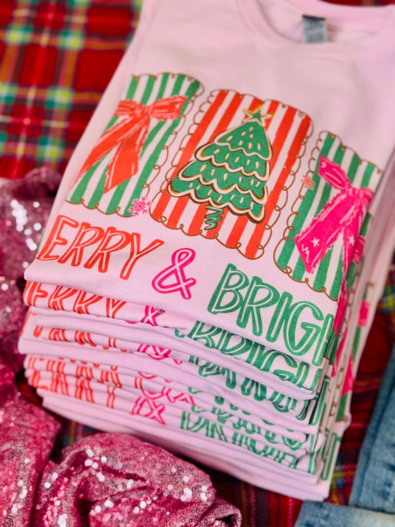 Merry & bright tees