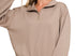 Quarterzip pullover- cocoa