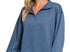 Quarterzip pullover- dusty blue