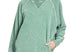 Acid wash French Terry pullover - dk green