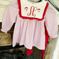Here comes Santa Claus- INCLUDES INITAL EMBROIDERY