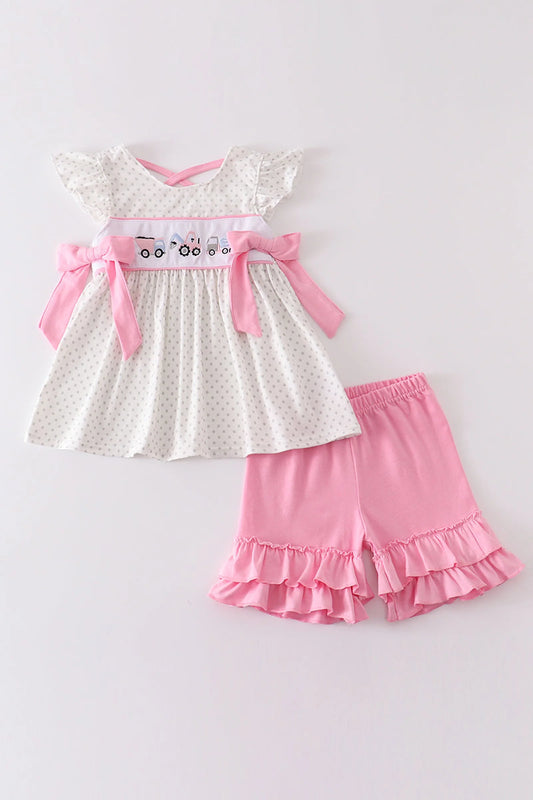 Pink vehicle girls set