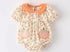 Orange floral pumpkin bubble