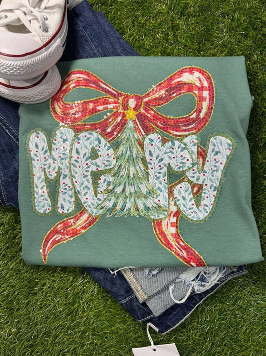 Merry sparkle tee