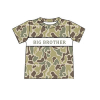 Big brother smocked camo tee