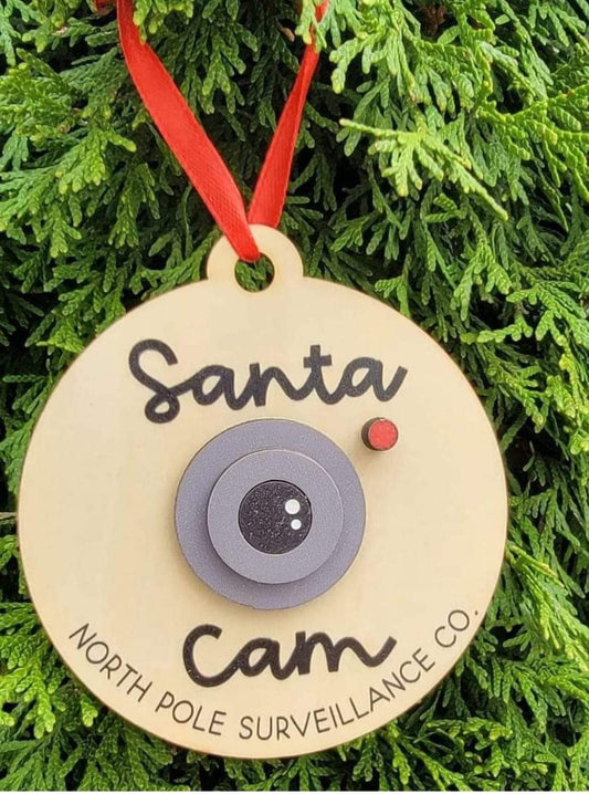 Santa Cam Ornament