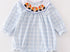 Girls Blue French knot turkey bubble