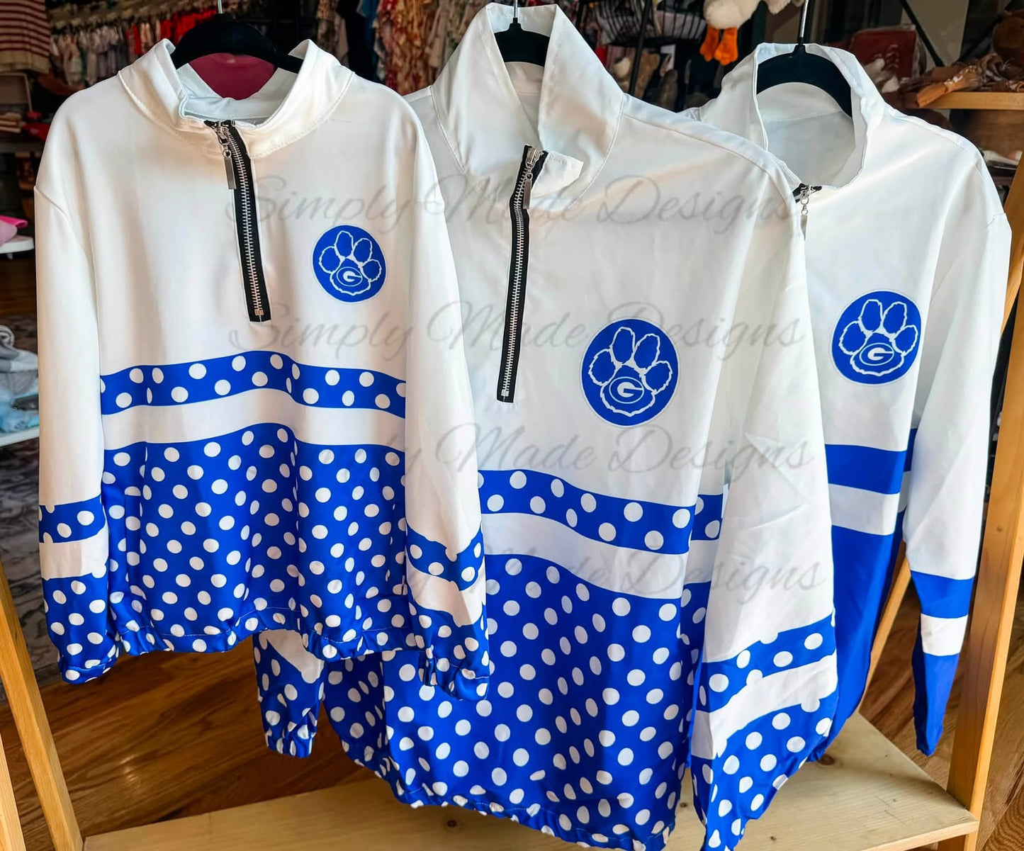 Glasgow polka dot windbreaker