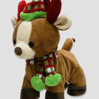 Reindeer singing & dancing plush toy