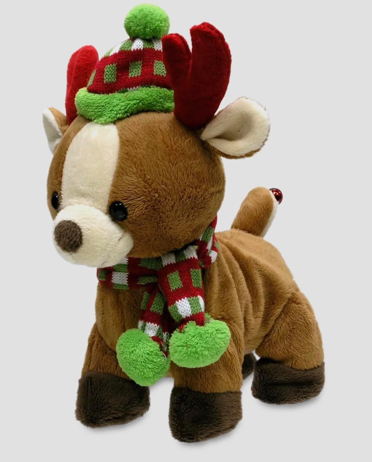 Reindeer singing & dancing plush toy