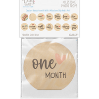 4in 7pc milestone month disc