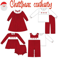 Santa trio corduroy Jon Jon
