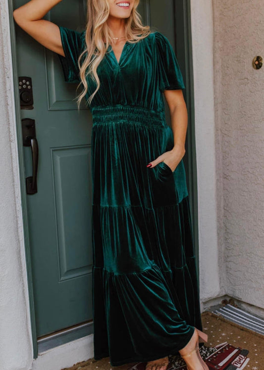 Velvet Maxi Dress