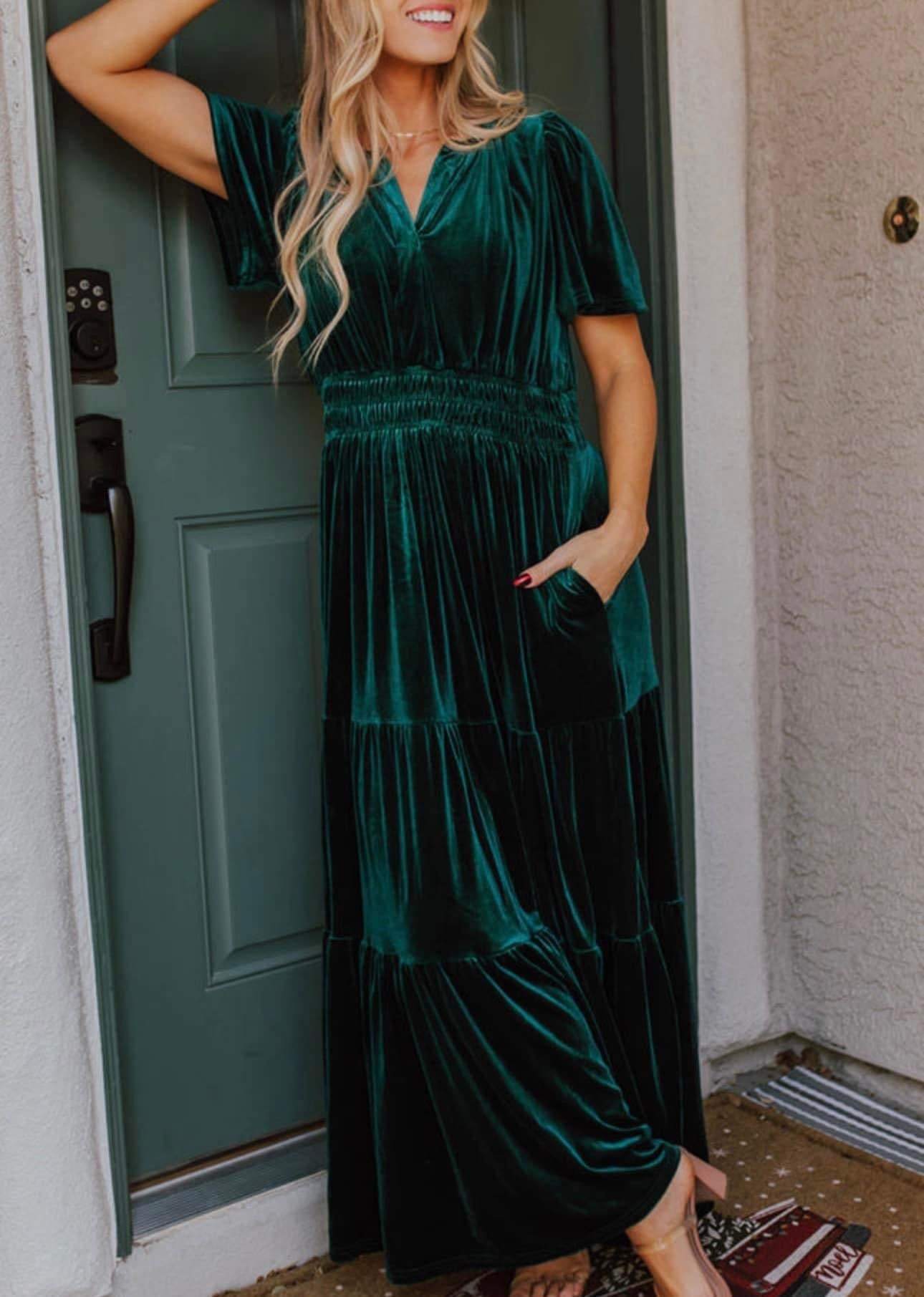 Velvet Maxi Dress