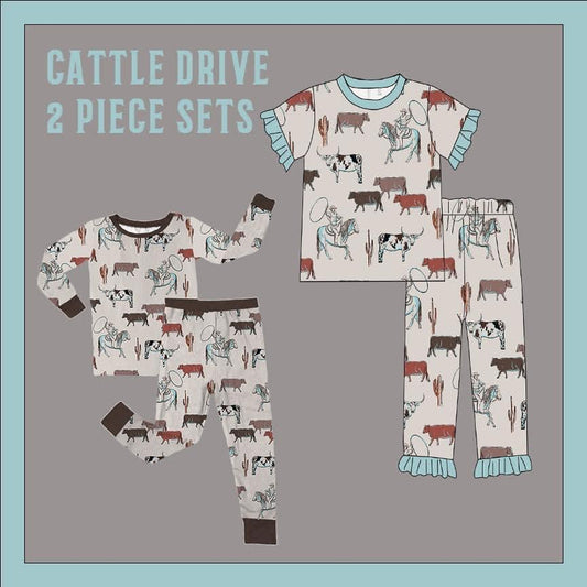 Cattle drive 2pc set boys 4T