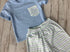 Boys striped short set
