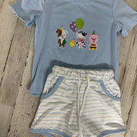 Birthday boys short set