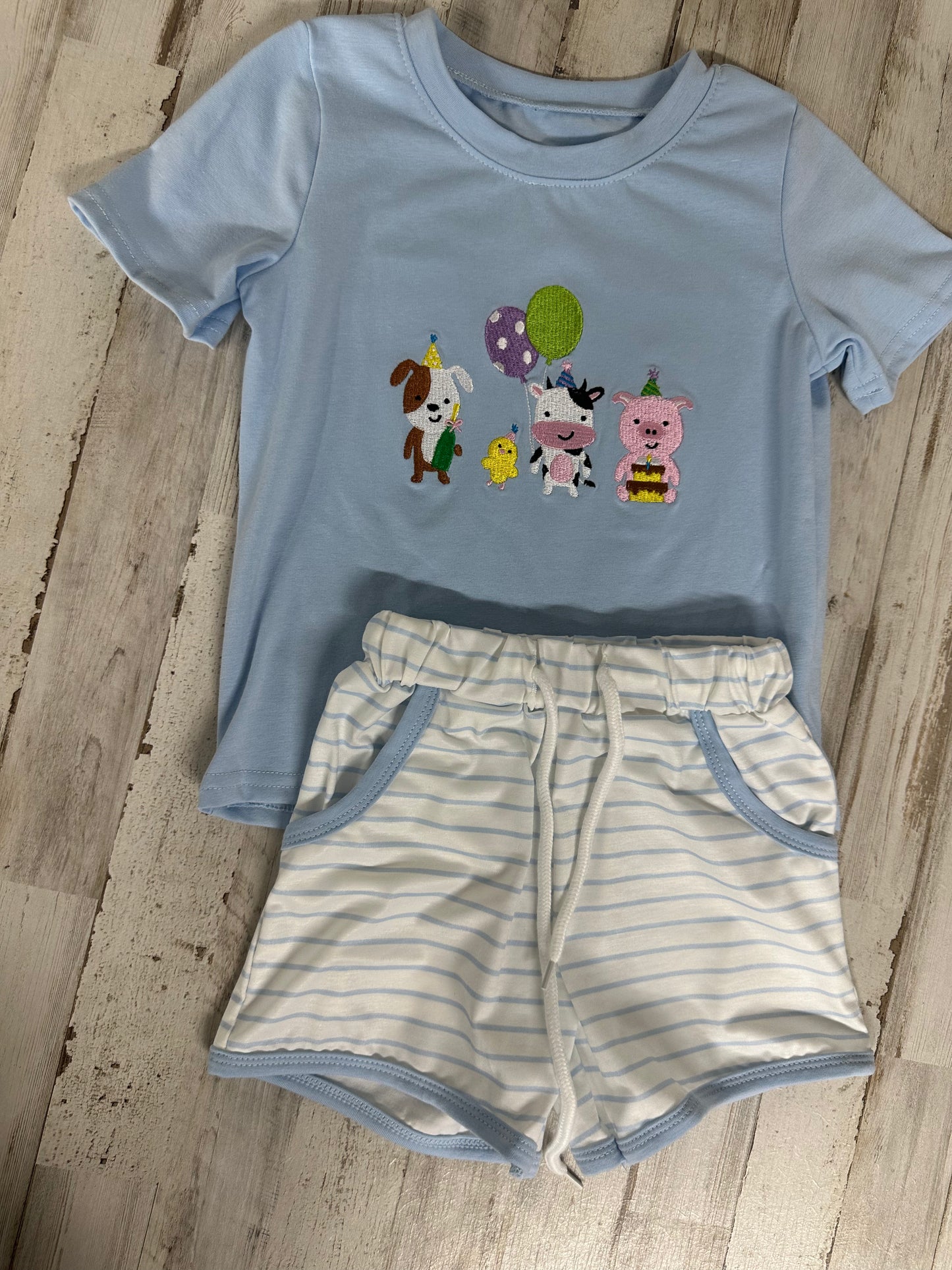 Birthday boys short set