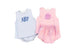 Pink diaper set- Blank- embroidery can be added