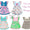 Summer Vibes- green/pink Lilly - embroidered