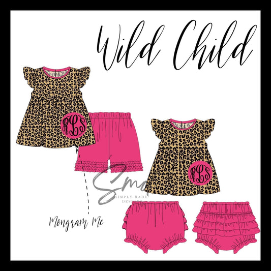 Wild for you Set- embroidered