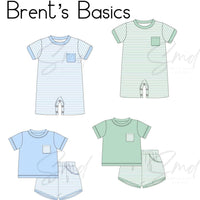 Brett’s Basics - blue romper
