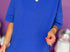 Blue oversized top
