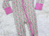 Pink floral bow  bamboo zippy