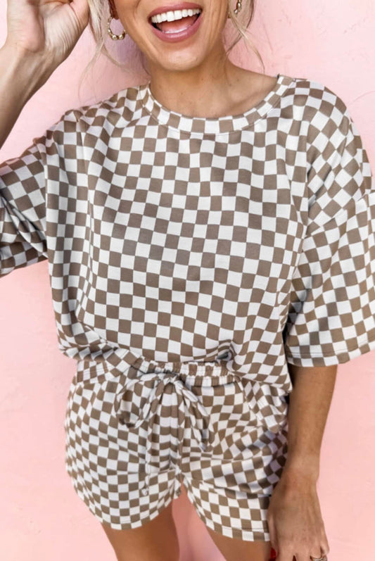 Checker short set