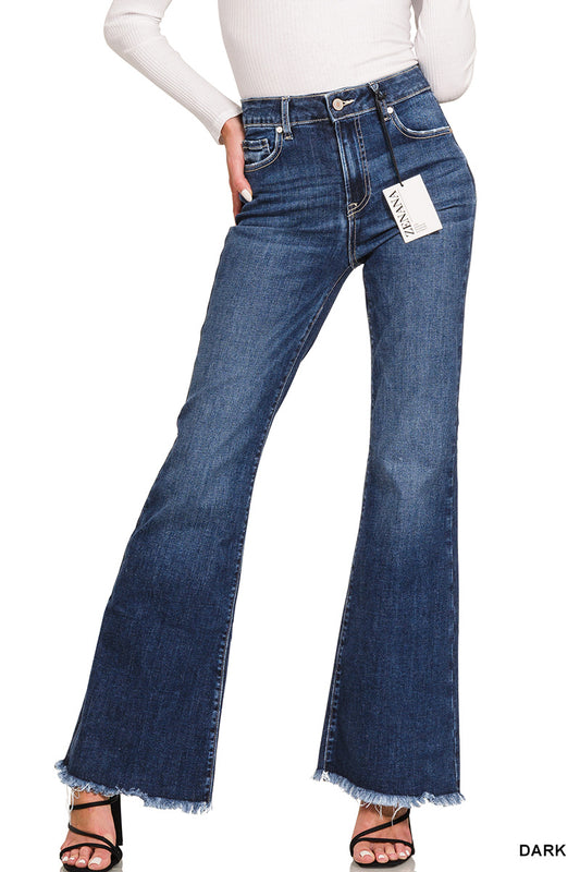 Hi rise bell bottom jeans