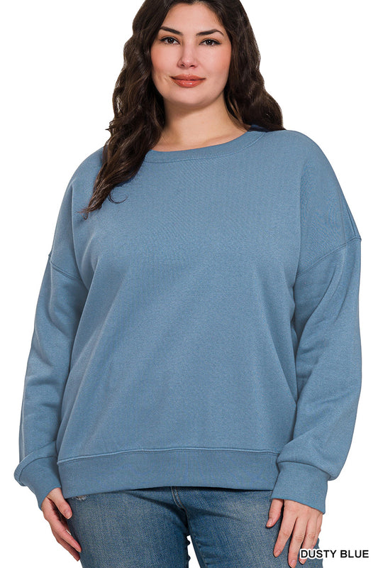 Plus size pullover - blue