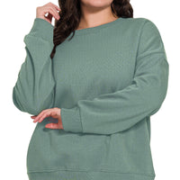 Plus size pullover - jade