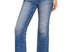 Distressed hem jeans