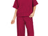 Ribbed short sleeve pant set - Cabernet