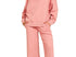 Collard Long sleeve ribbed set-rose