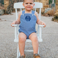 Navy Gingham Bubble