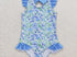 Girls blue floral swim