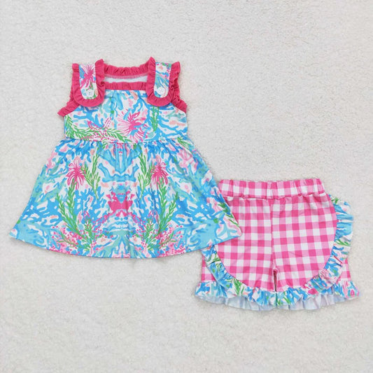 Sea grass girls short set
