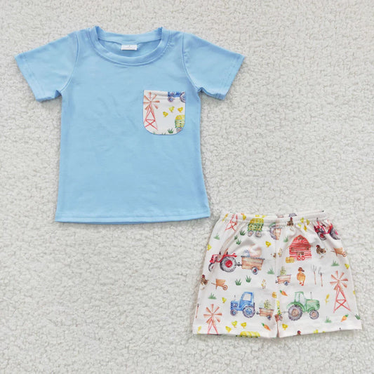 Boys farm short set