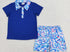 Sea grass boys short set